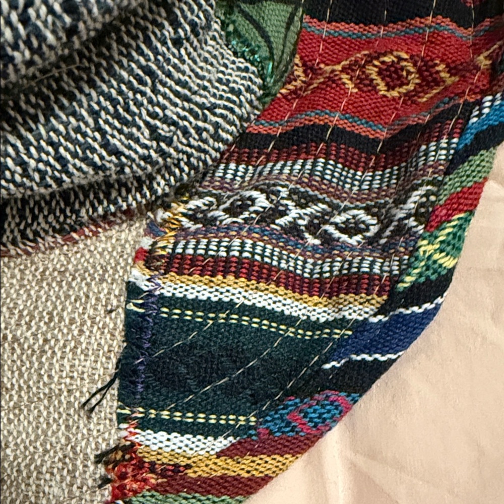 Multicolor Patchwork Bucket Hat - image 5